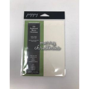 Poppy Stamps merry christmas Craft Die